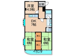 サンシティマンションの物件間取画像